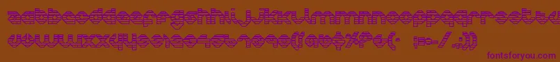 Charlieog Font – Purple Fonts on Brown Background