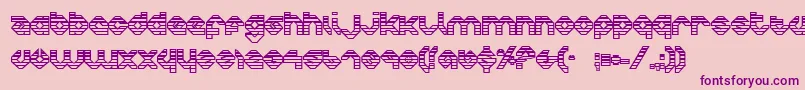 Charlieog Font – Purple Fonts on Pink Background