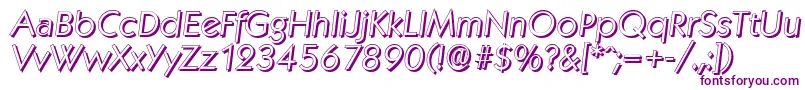 KoblenzshadowLightItalic-fontti – violetit fontit