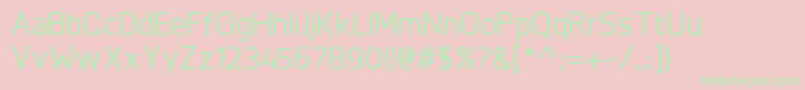 KnulMedium Font – Green Fonts on Pink Background