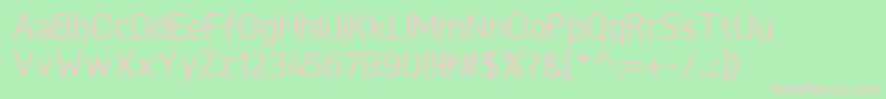KnulMedium Font – Pink Fonts on Green Background