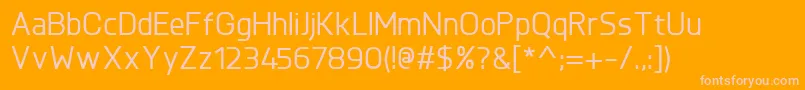 KnulMedium Font – Pink Fonts on Orange Background