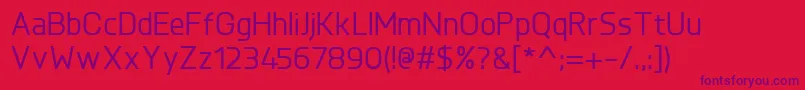 Шрифт KnulMedium – фиолетовые шрифты на красном фоне