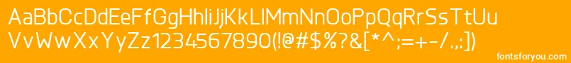 KnulMedium Font – White Fonts on Orange Background