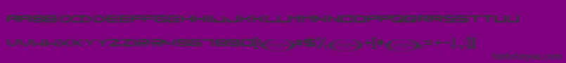 Sambd ffy-Schriftart – Schwarze Schriften auf violettem Hintergrund