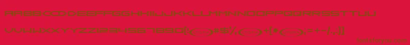 Sambd ffy Font – Brown Fonts on Red Background