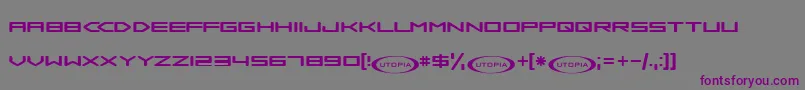 Sambd ffy Font – Purple Fonts on Gray Background