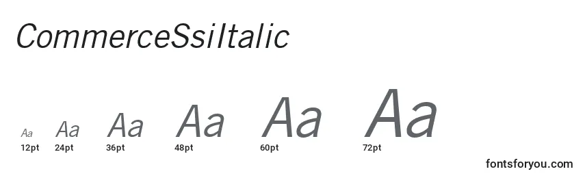 CommerceSsiItalic Font Sizes