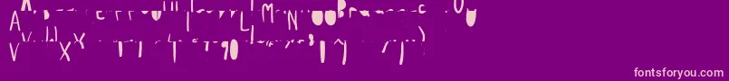 PpLabai Font – Pink Fonts on Purple Background