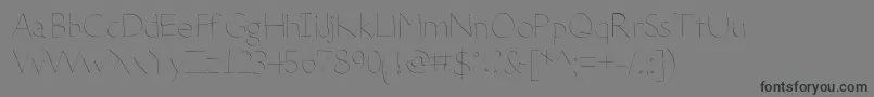 DeteriorateTheInternet Font – Black Fonts on Gray Background
