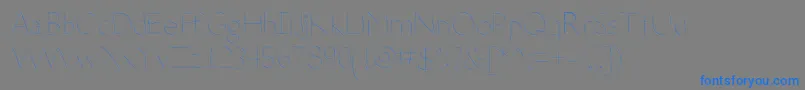 DeteriorateTheInternet Font – Blue Fonts on Gray Background