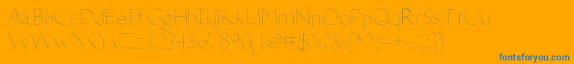 DeteriorateTheInternet Font – Blue Fonts on Orange Background