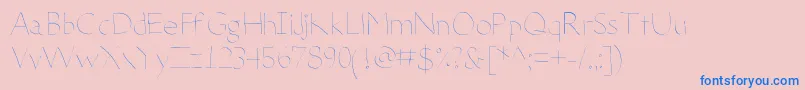 DeteriorateTheInternet Font – Blue Fonts on Pink Background
