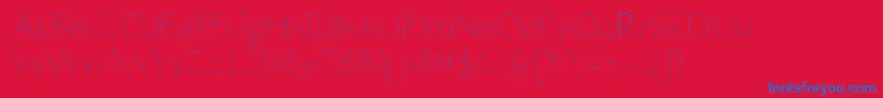 DeteriorateTheInternet Font – Blue Fonts on Red Background