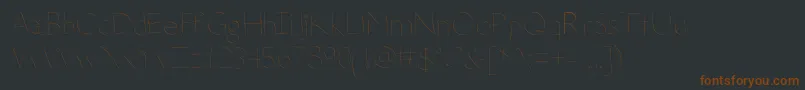 DeteriorateTheInternet Font – Brown Fonts on Black Background