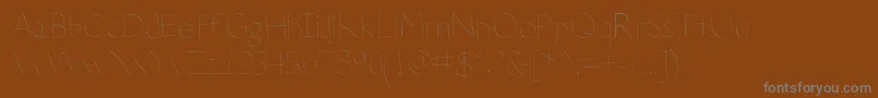 DeteriorateTheInternet Font – Gray Fonts on Brown Background