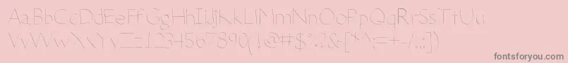 DeteriorateTheInternet Font – Gray Fonts on Pink Background