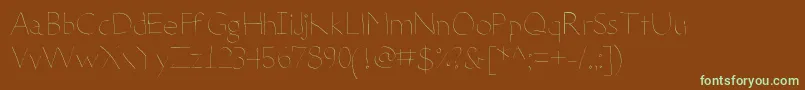 DeteriorateTheInternet Font – Green Fonts on Brown Background