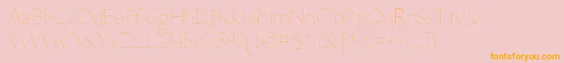 DeteriorateTheInternet Font – Orange Fonts on Pink Background