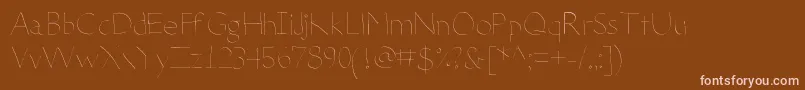 フォントDeteriorateTheInternet – 茶色の背景にピンクのフォント