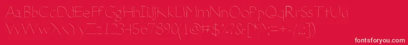 DeteriorateTheInternet Font – Pink Fonts on Red Background