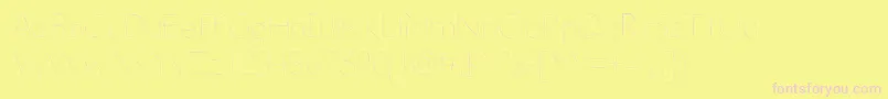 DeteriorateTheInternet Font – Pink Fonts on Yellow Background