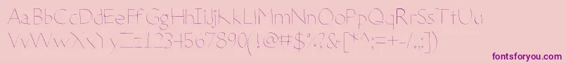 DeteriorateTheInternet Font – Purple Fonts on Pink Background