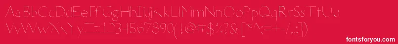 DeteriorateTheInternet Font – White Fonts on Red Background