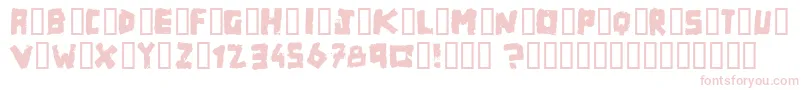 Matchbox Font – Pink Fonts on White Background