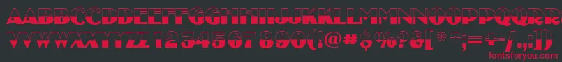 Uncltbw Font – Red Fonts on Black Background