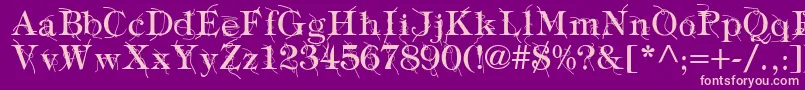 Más sobre la fuente TypographyTiesRegular fuente TypographyTiesRegular – Fuentes Rosadas Sobre Fondo Morado