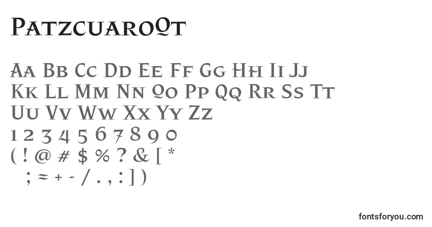Schriftart PatzcuaroOt – Alphabet, Zahlen, spezielle Symbole