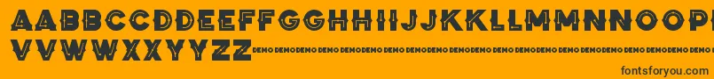 ZilapBlackStormDemo Font – Black Fonts on Orange Background