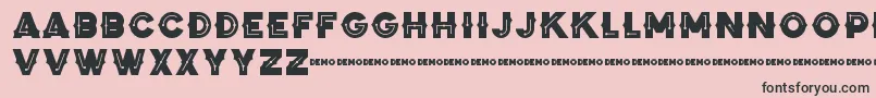 ZilapBlackStormDemo Font – Black Fonts on Pink Background