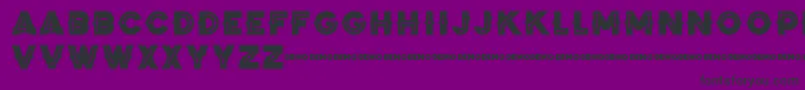 ZilapBlackStormDemo Font – Black Fonts on Purple Background