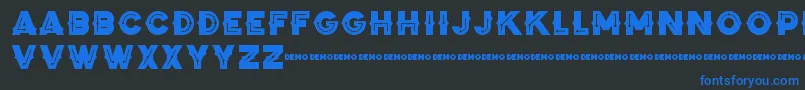ZilapBlackStormDemo Font – Blue Fonts on Black Background