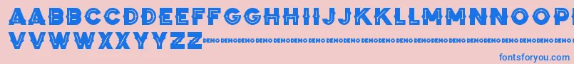 ZilapBlackStormDemo Font – Blue Fonts on Pink Background