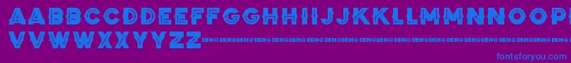 ZilapBlackStormDemo Font – Blue Fonts on Purple Background