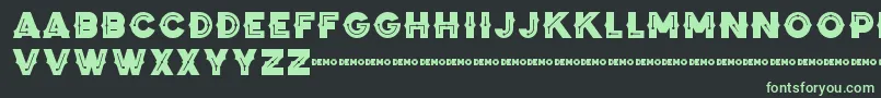 ZilapBlackStormDemo-Schriftart – Grüne Schriften auf schwarzem Hintergrund