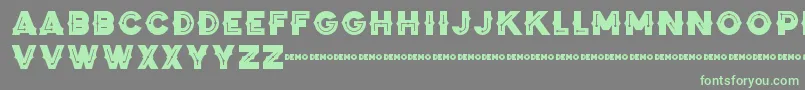 ZilapBlackStormDemo Font – Green Fonts on Gray Background