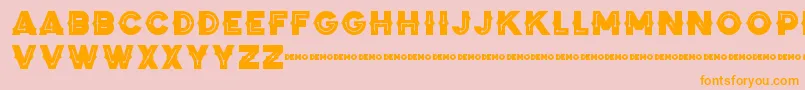 ZilapBlackStormDemo Font – Orange Fonts on Pink Background