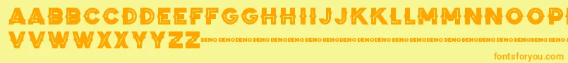 More about ZilapBlackStormDemo Font ZilapBlackStormDemo Font – Orange Fonts on Yellow Background