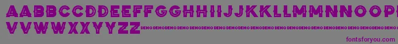 ZilapBlackStormDemo Font – Purple Fonts on Gray Background