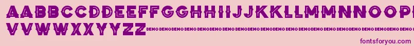 ZilapBlackStormDemo Font – Purple Fonts on Pink Background