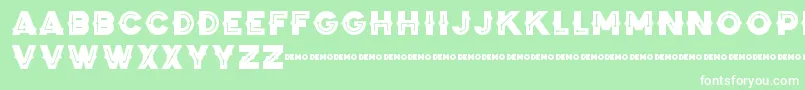 ZilapBlackStormDemo Font – White Fonts on Green Background