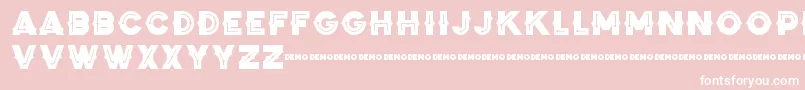 ZilapBlackStormDemo Font – White Fonts on Pink Background