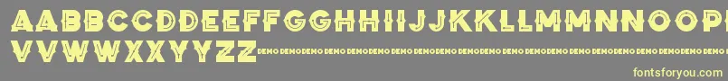 ZilapBlackStormDemo Font – Yellow Fonts on Gray Background