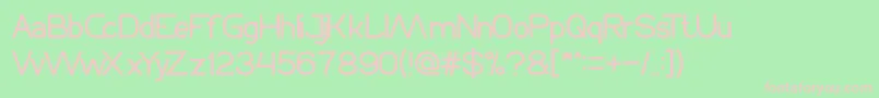 Cycle Font – Pink Fonts on Green Background