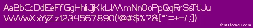 Cycle Font – Pink Fonts on Purple Background