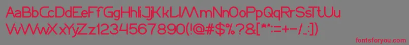 Cycle Font – Red Fonts on Gray Background